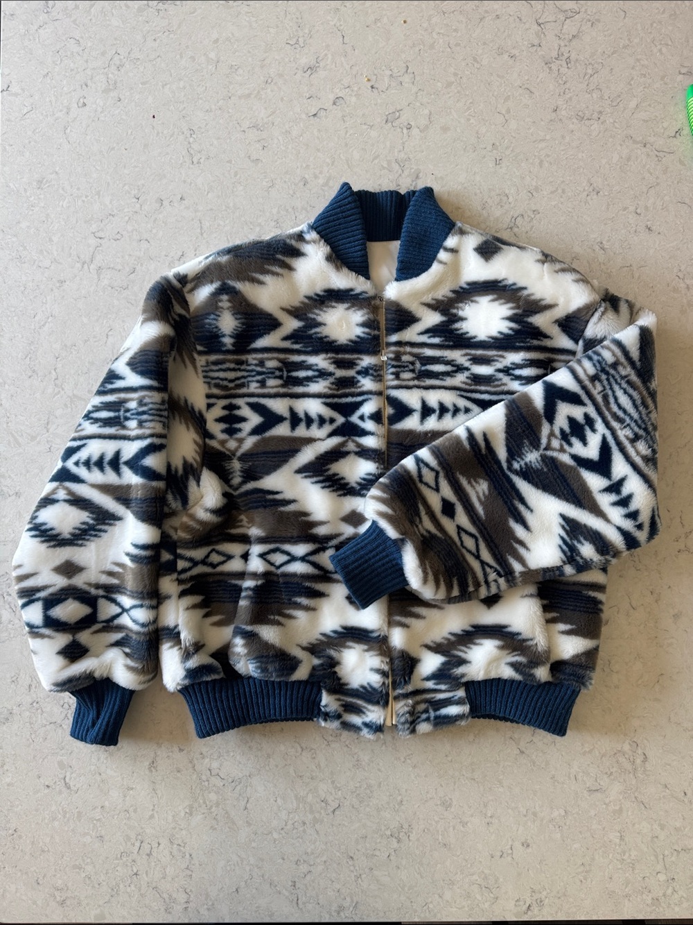 DonnyBrook Designer Aztec Patterned Bomber Jacket